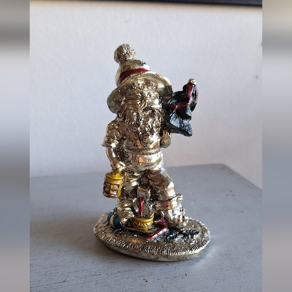 Set of 4 Santa Claus elves in silver - Picture 3 of 11